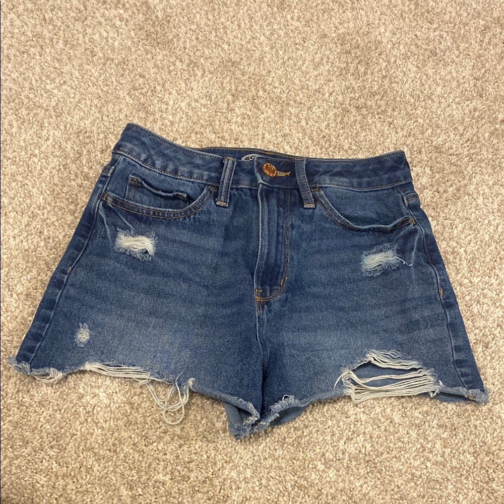 So Ripped High Rise Jean Shorts Women’s
